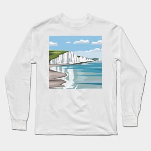 The White Cliffs of Dover, ENgland Long Sleeve T-Shirt